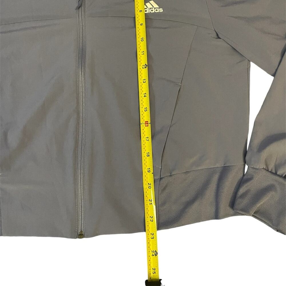 Adidas Women Aero Ready Cropped Windbreaker Track Jacket Size XL Violet Retro - Picture 4 of 7